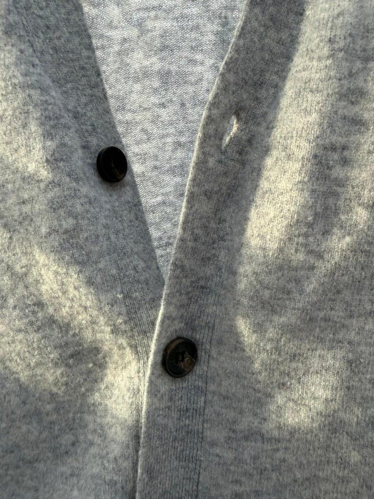 Mörkblå navy stickad cardigan